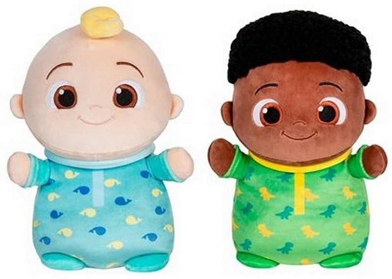 Cocomelon squishmallow 25 cm (Grøn eller blå dragt - tilfældig)