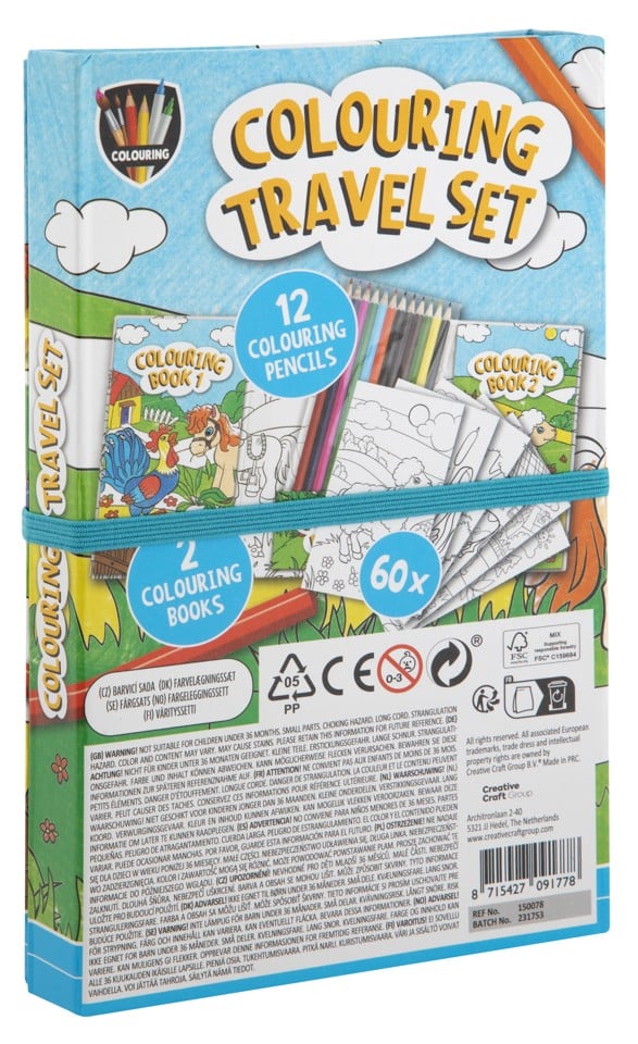 Farvelægning Rejsesæt - Bondegård