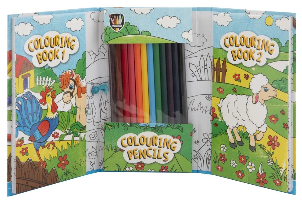 Farvelægning Rejsesæt - Bondegård