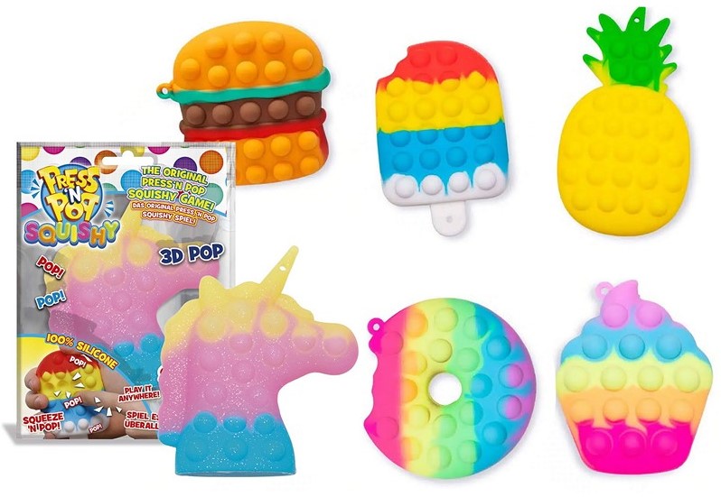 Craze - Press´n Pop Pop-it Game Squishy assorti 10-15cm