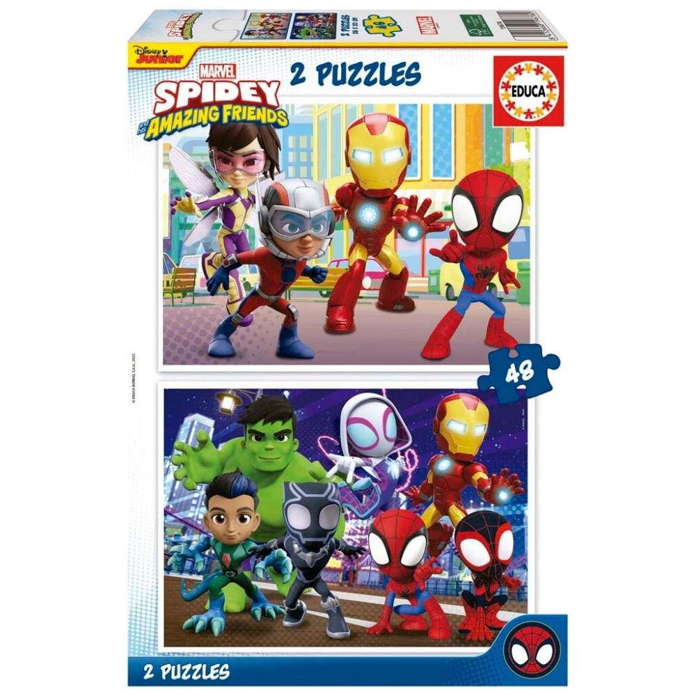 Spidey And Friends Puslespil - 2i1