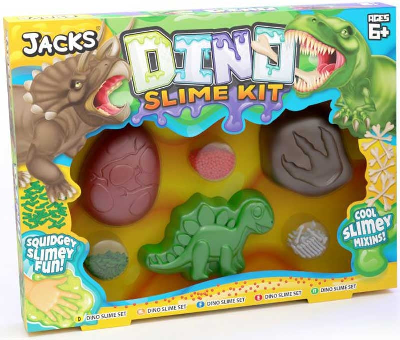 Dinosaour slime sæt