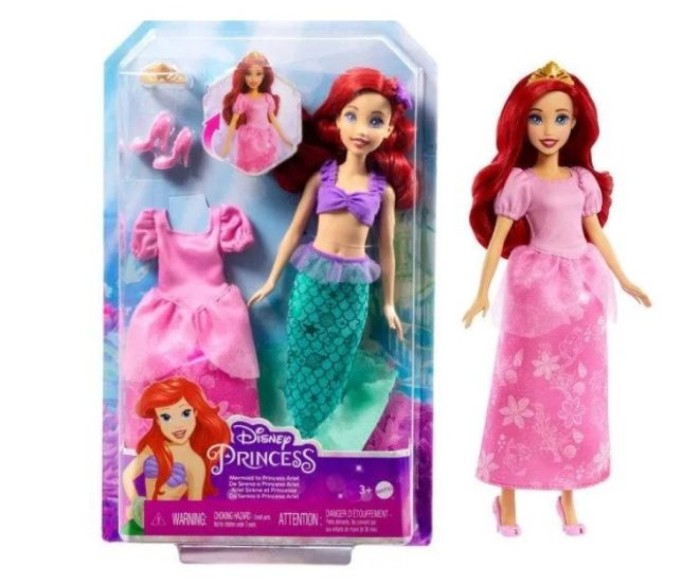 Disney 2i1 Ariel "Den lille havfrue" dukkesæt