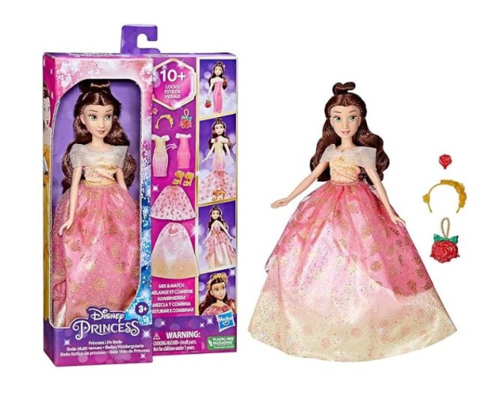 DISNEY PRINSESSE BELLE DUKKE +10 KREATIONER