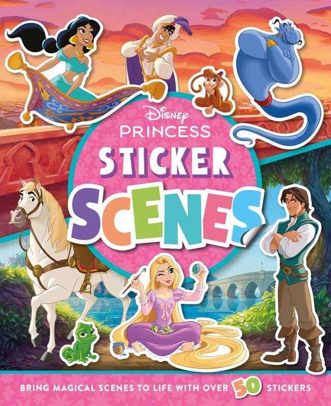 Disney Princess Sticker Scenes bog med 50+ stickers
