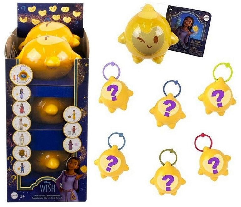 Disney Wish stjerne med figur 10x10 cm