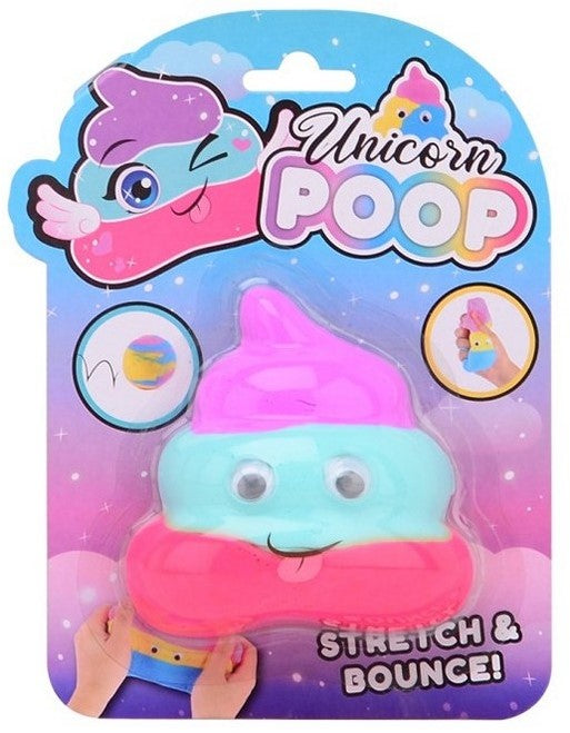 Unicorn bouncing & Stretchy poop (Assorteret) 13x18 cm
