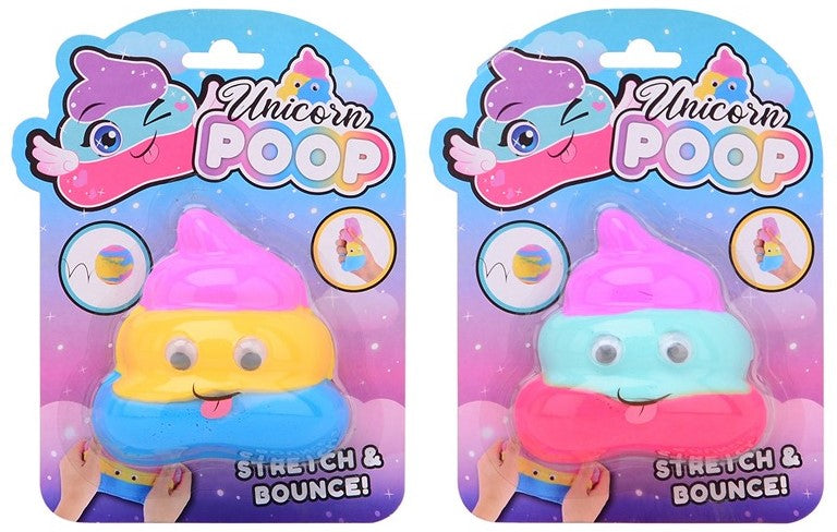 Unicorn bouncing & Stretchy poop (Assorteret) 13x18 cm