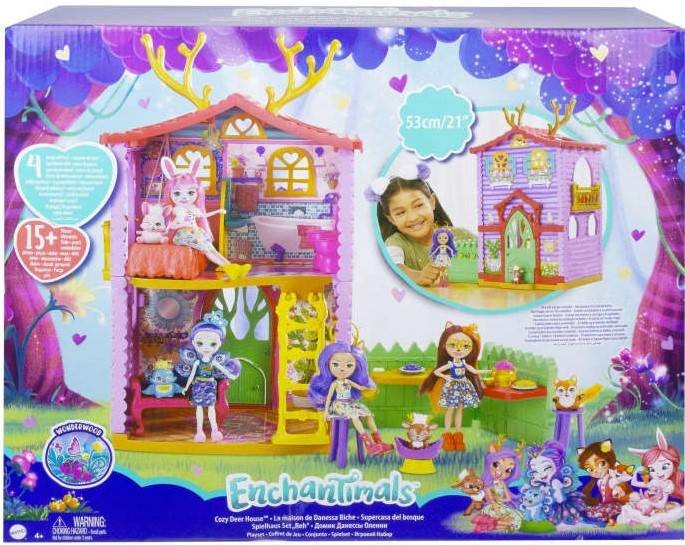 ENCHANTIMALS SÆT DUKKEHUS+ DUKKE