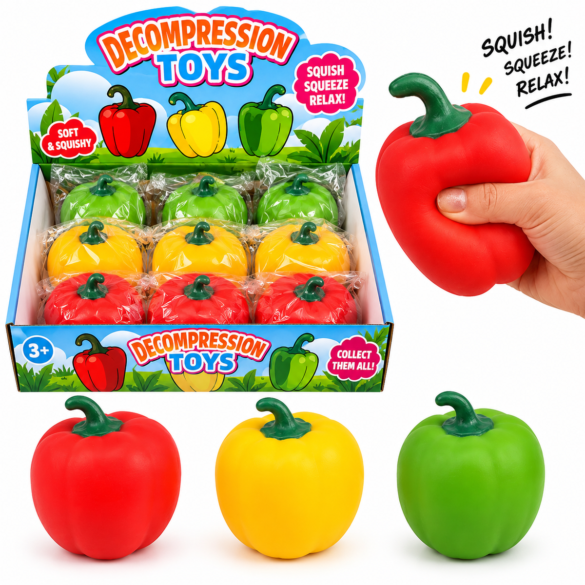 Squishy peberfrugt 90gram