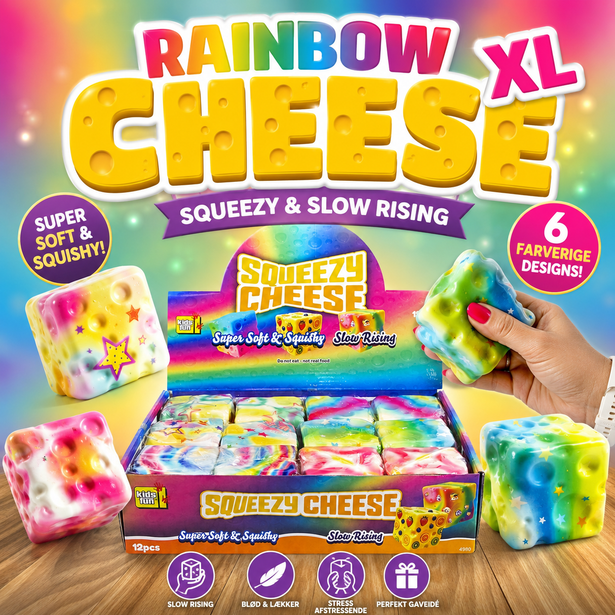 XL Rainbow Cheese - slow rise