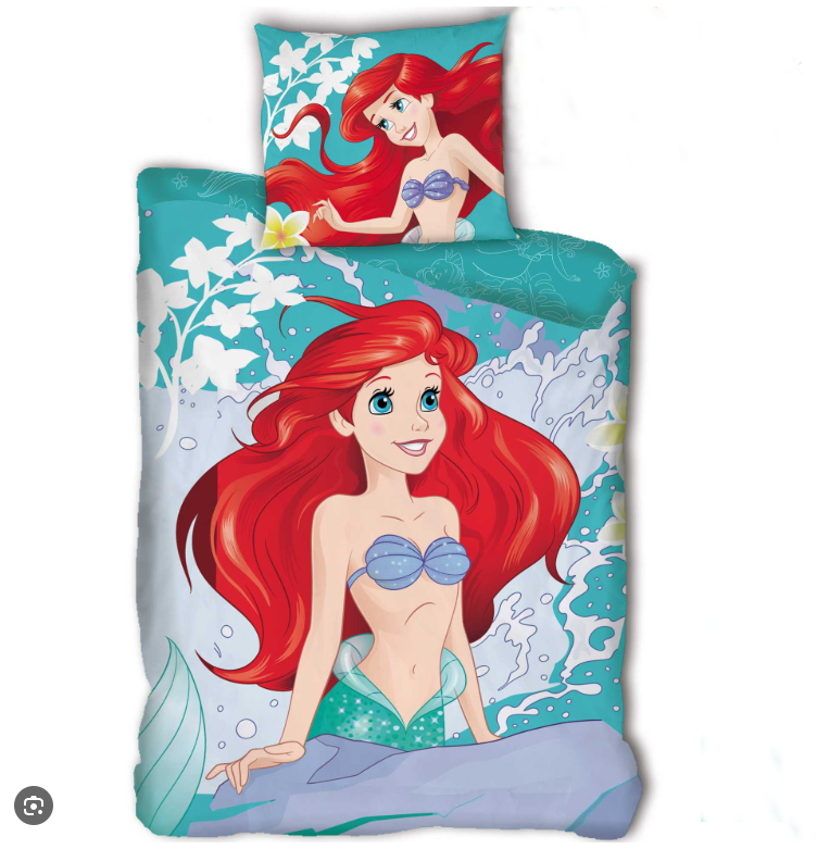 Disney Ariel "Den lille havfrue" senior sengesæt 140x200 cm