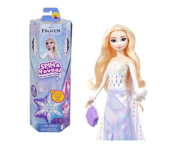 Frozen Elsa Doll spin & Reveal med 11 overraskelser