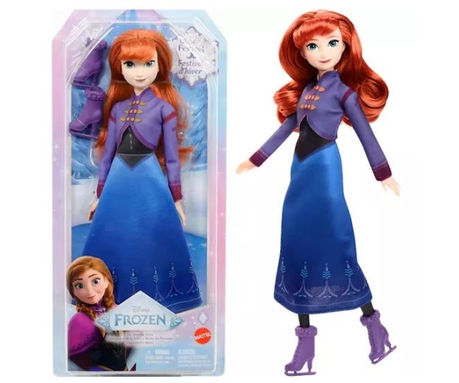 Frozen Anna dukke 32 cm "skøjteløber"