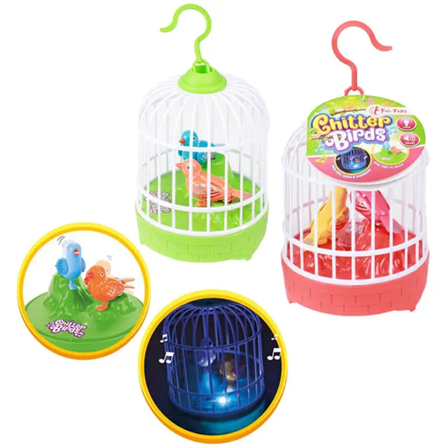 Fugle i bur "Fugl med lyd og lys"