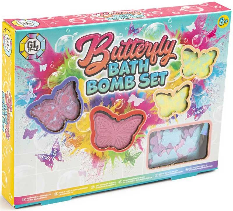 Sommerfugle badebombe sæt