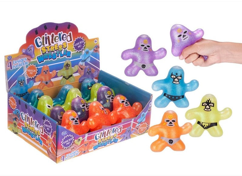 Glitter Stress Wrestler 10x10cm