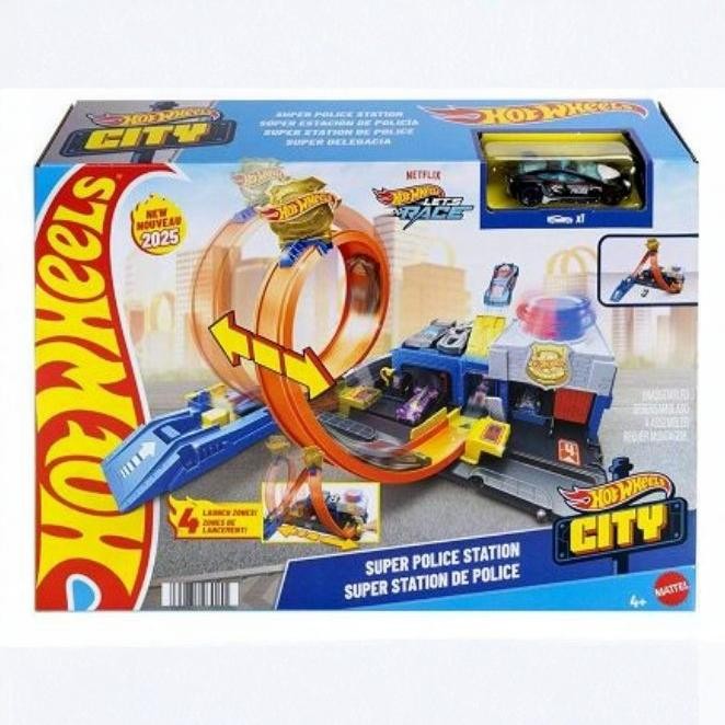 Hot Wheels City Super Politistation
