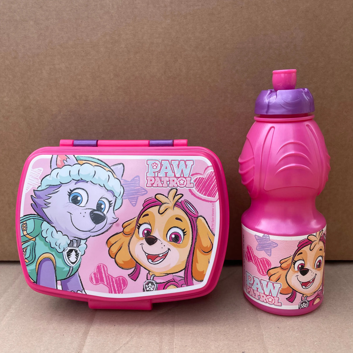 Paw patrol madkasse/drikkedunk lyserød