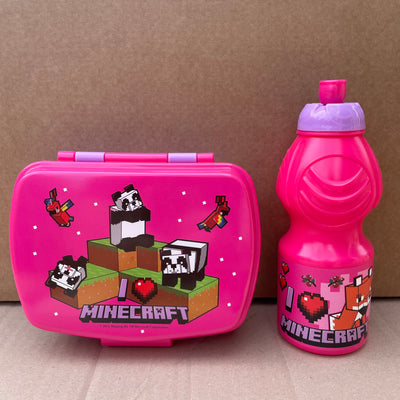 Minecraft madkasse/drikkedunk lyserød