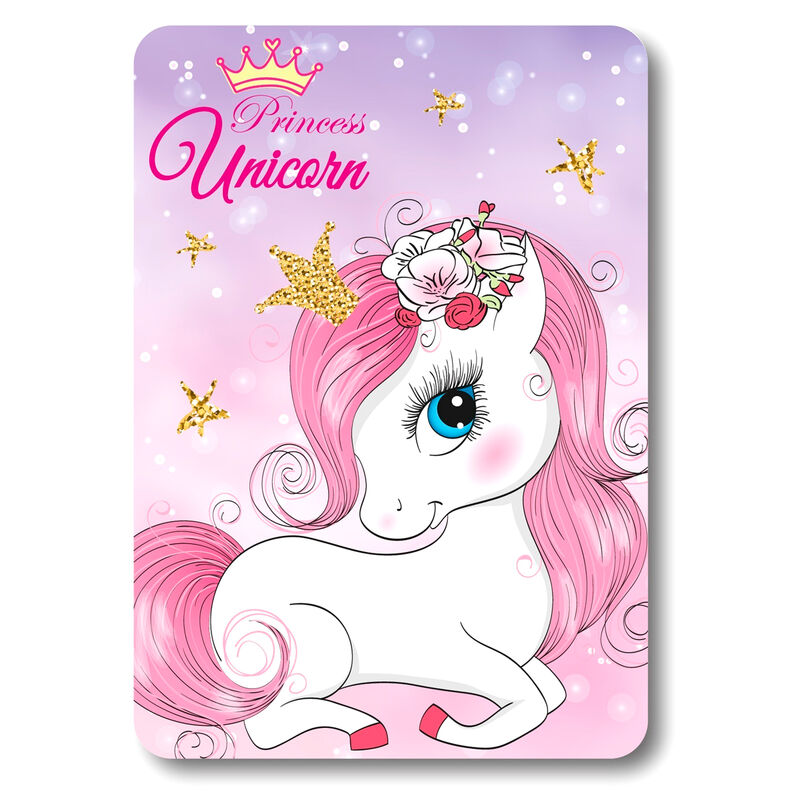 Unicorn fleece tæppe