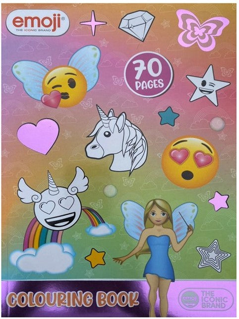 Emoji malebog med 70 sider (assorteret)