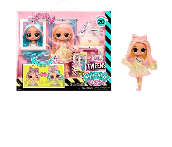 LOL Surprise Tweens Surprise Swap Fashion - Braids-2-Waves Winnie dukke med 20 overraskelser