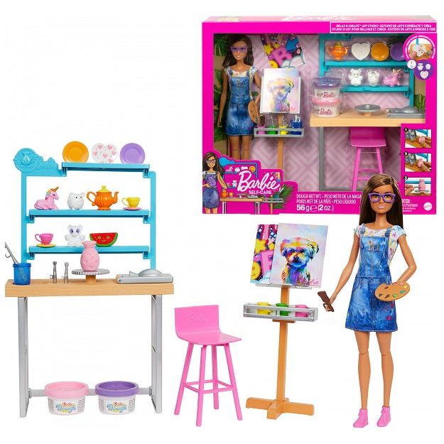 Barbie wellness altier stort legesæt 33x40 cm