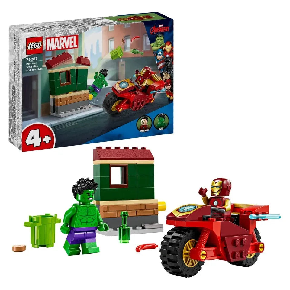 Iron Man med motorcykel og Hulk (76287)