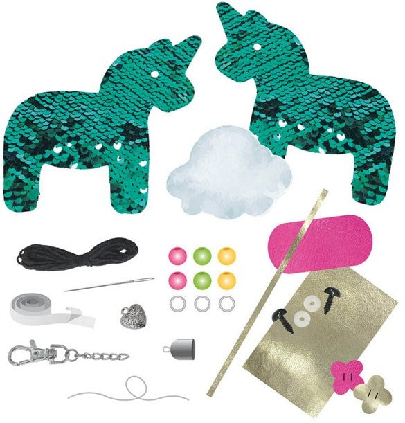 Lena Fashion Sequin Charm Unicorn 17x20cm