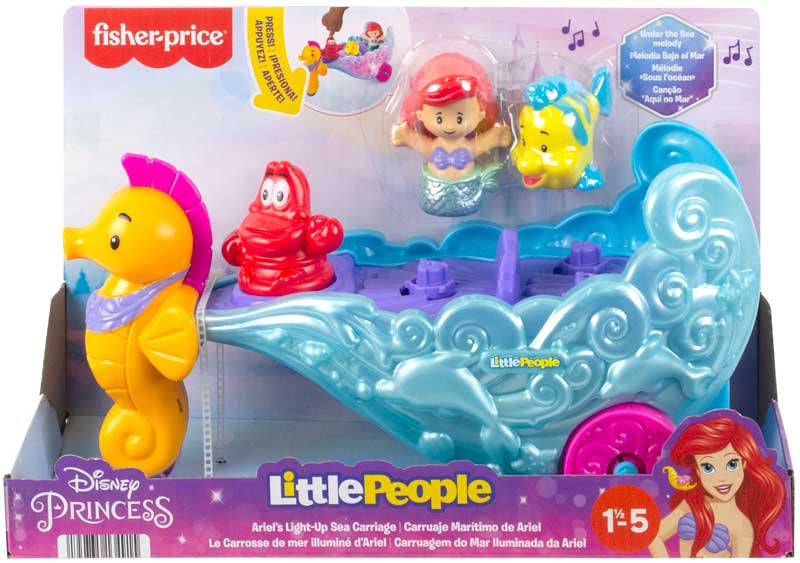 Fisher Price - Den lille havfrue karet incl figurer med lys og lyd