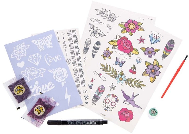 Love & Hugs body art tatoo set 20x23 cm