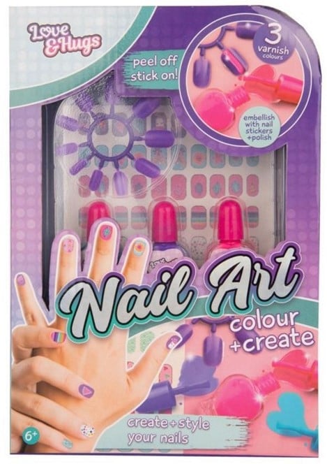 Love & Hugs nail art colour + create