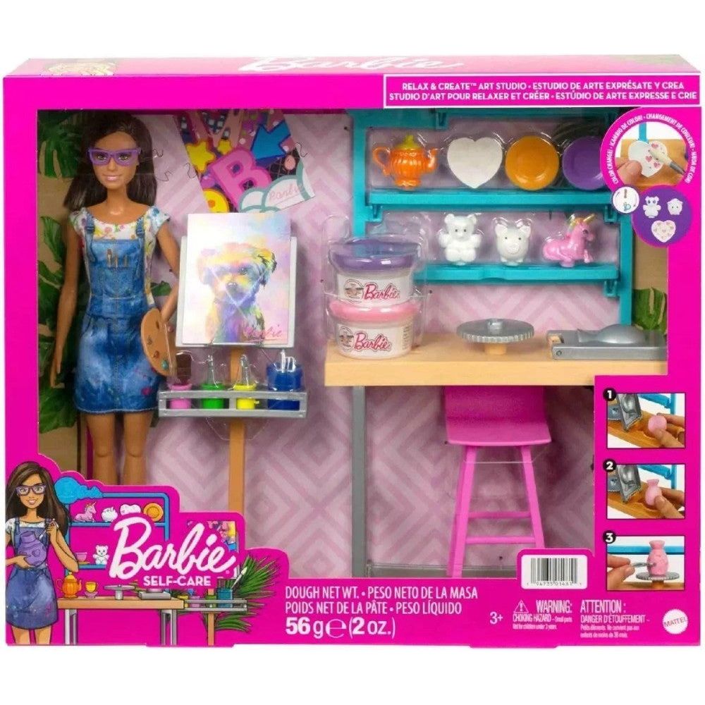Barbie wellness altier stort legesæt 33x40 cm
