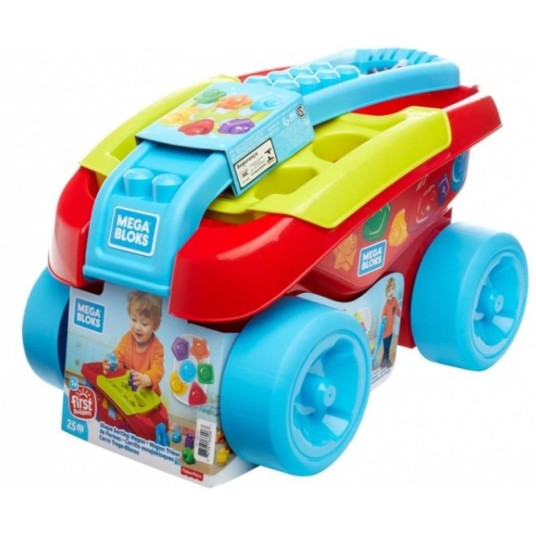 MEGA Bloks Spinning Blokvogn med Byggeklodser Legesæt - 1+år - 20 Dele