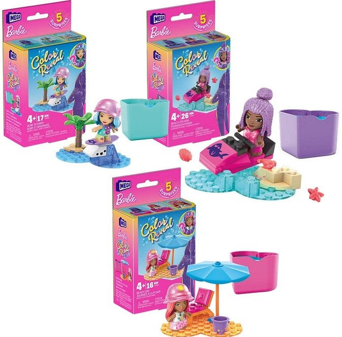 Barbie Colour reveal legesæt (Assorteret)