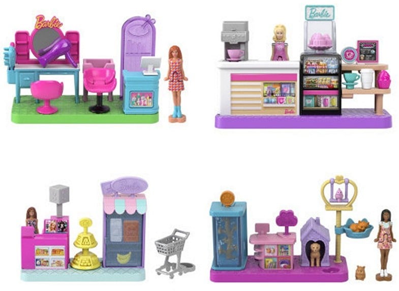 Barbie pop up butik legesæt 14x15 cm