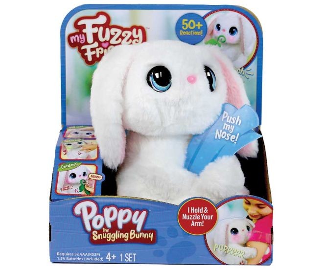 My Fuzzy Friends interaktiv kanin med +50 lyde/reaktioner