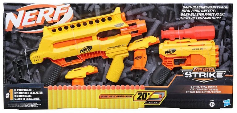 Nerf Alpha Strike med 20 skum rektiler 32x68cm