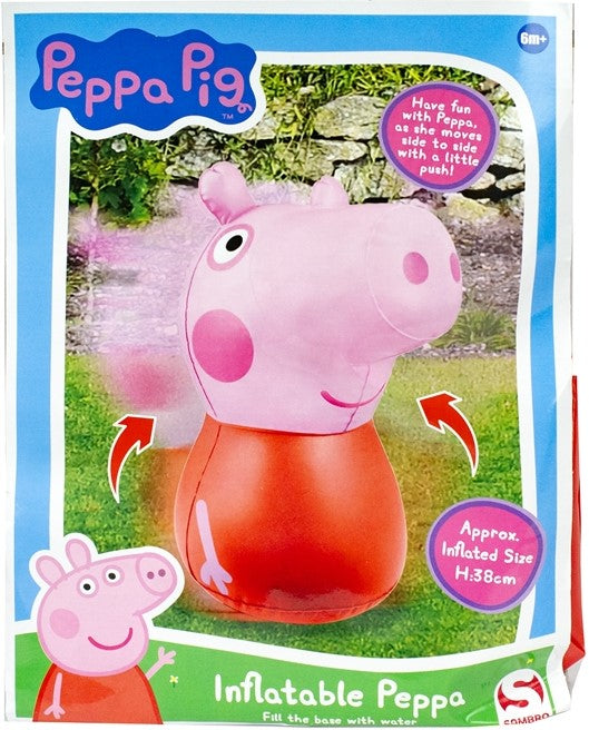 Gurli eller Gustav Gris 38 cm høj oppustelig figur