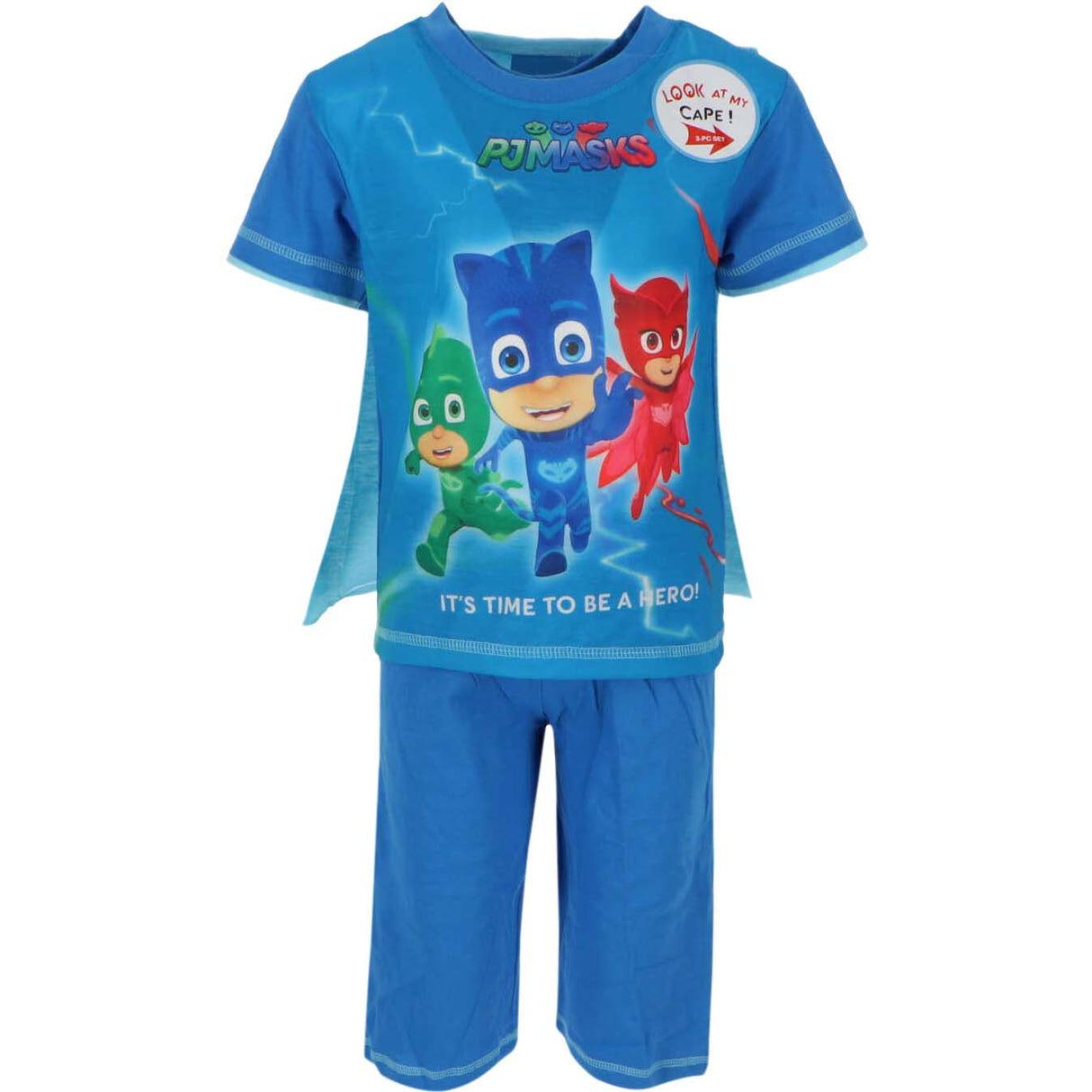 PJ Masks 2-delt sæt med kappe - Blå