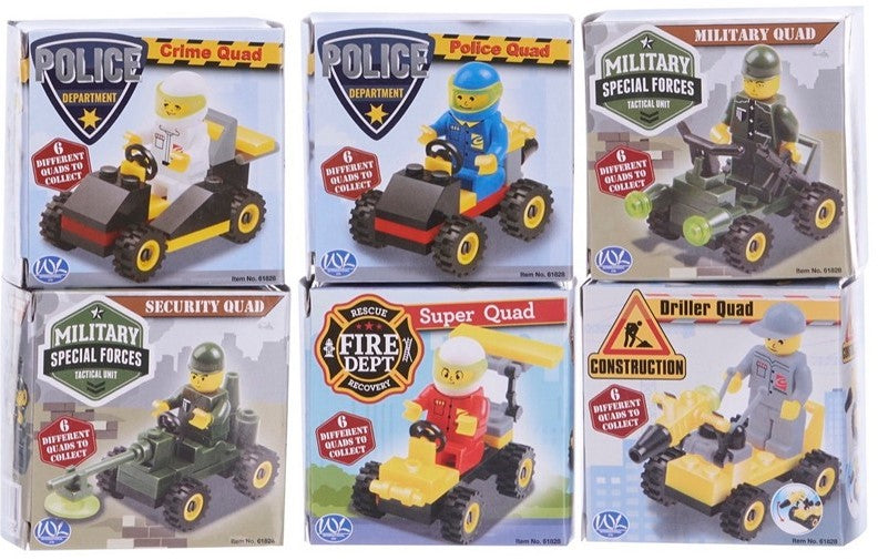 Byg selv køretøj incl figur (Assorteret)