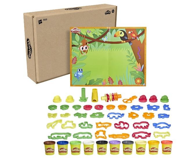 Stort Playdoh legesæt med bla. 10 bøtter modellervoks