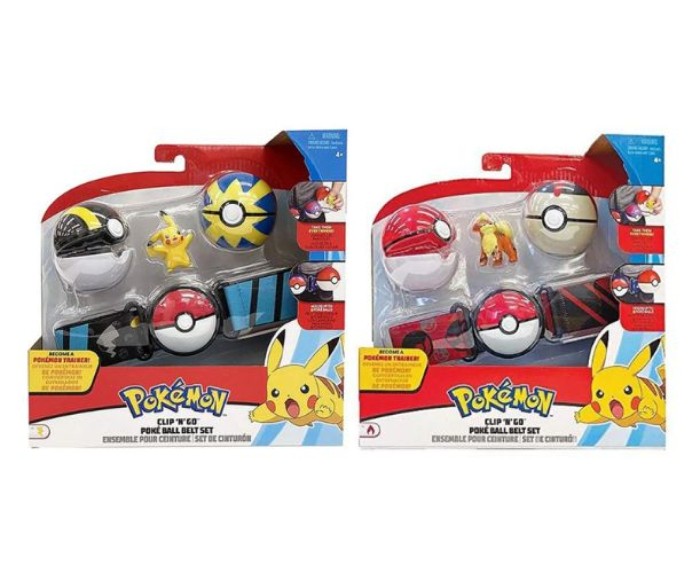 POKEMON CLIP N GO POKEBALL SET + FIGUR (leveres assorteret)
