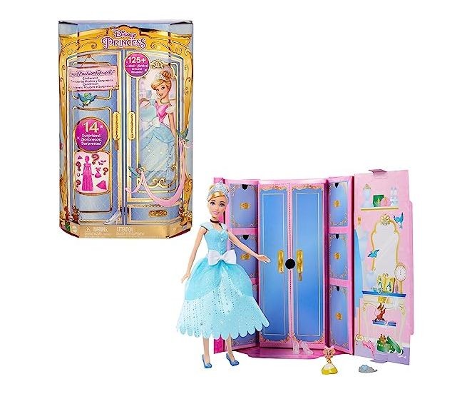 Disney Princess - Askepot reveal dukke med 14 overraskelser