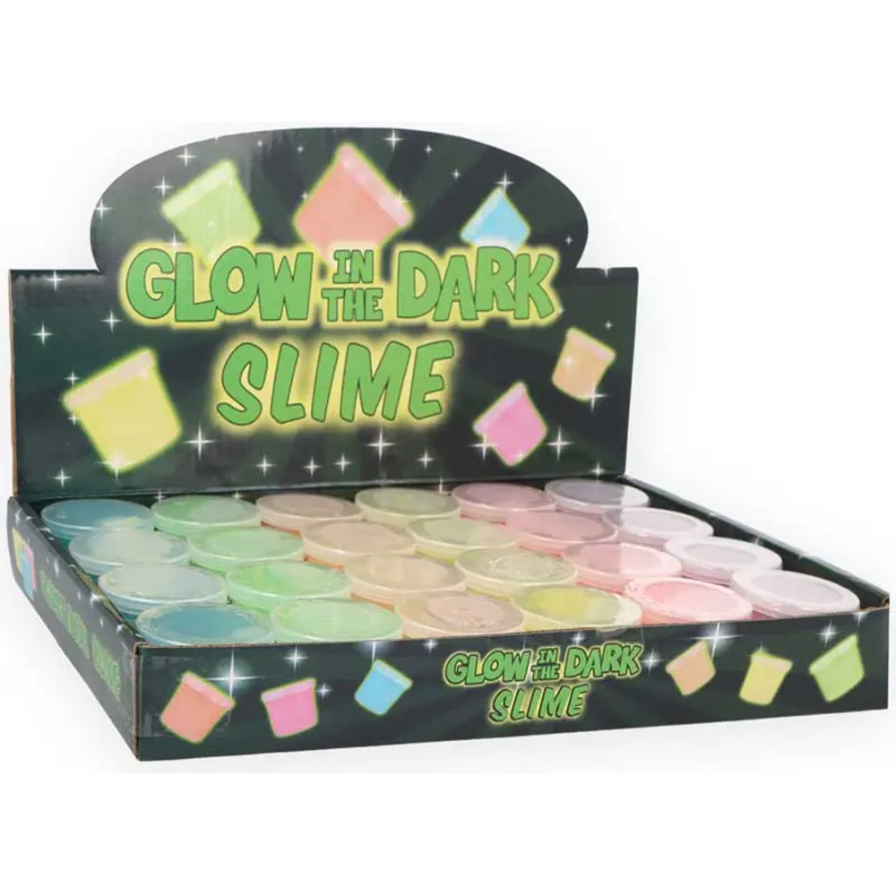 Mini glow in the dark slime