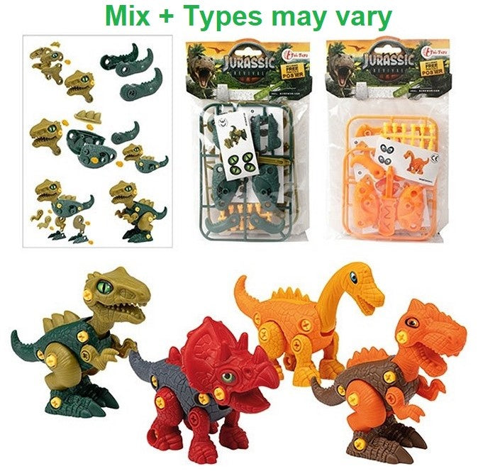 DIY dinosaur sæt incl. skruetrækker