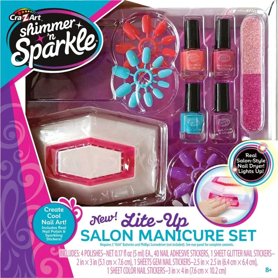 Shimmer 'n Sparkle - Lite Up Salon - Manicure Sæt