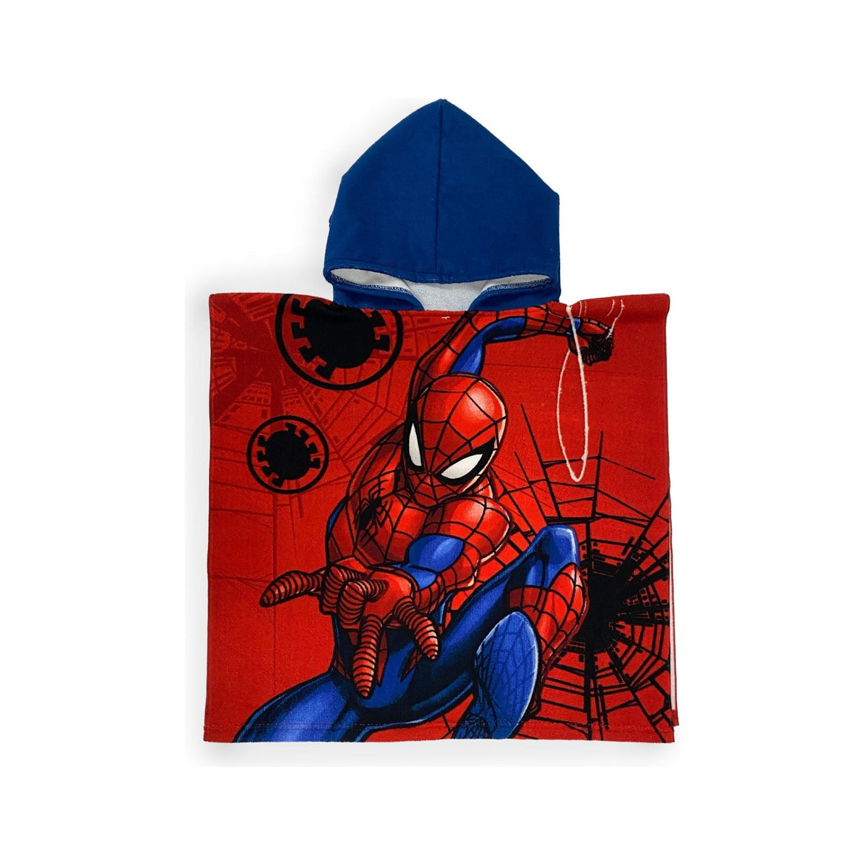 Spiderman poncho/håndklæde 100 x 50 cm