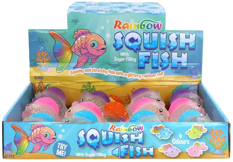 Squishy Rainbow fish 13 cm